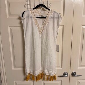 NWT FLAW Subtle Luxury Fringe Tassel Embroidery Dress